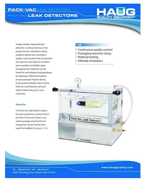 Package Leak Tester discounter|pack vac leak detection.